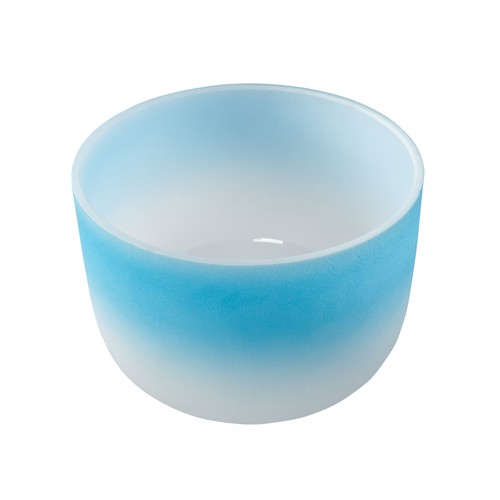 Kristall klangschale blau - kristall-klangschale, 10"
