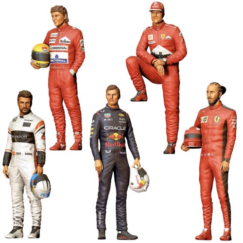 Formel rennfahrer set 3d - rennfahrer,