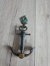 Messing korkenzieher und flaschenöffner. Motiv ankerhacken 3teilig 