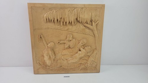 Wandbild schnitzerei holz - wandbild,