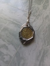 Anhänger Stein-Optik mit Symbolen für Reichtum, Frieden &Glück Sterling Silber