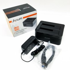 Alxum Festplatten Dockingstation, USB C Dual Bay USB 3.0 Docking Station für
