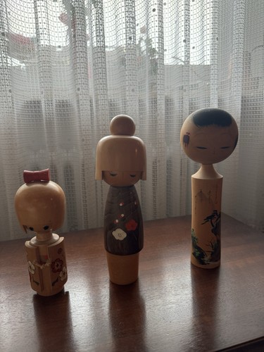 Japanische holzfiguren 3er - japanische, –