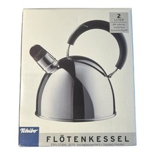TCHIBO Edelstahl Flötenkessel Pfeifkessel Wasserkessel Wasserkocher Kessel 2,0 L