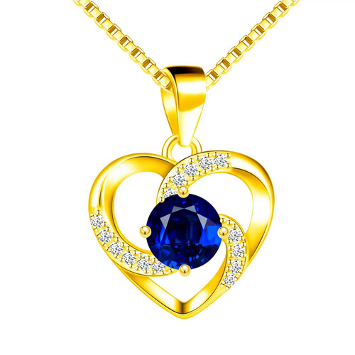 Damen halskette herz gold - herz,