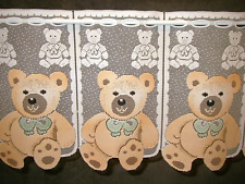 Teddy Kinder Gardine Scheibengardine Mädchen Kinderzimmer bunt 30,5 x 118 cm