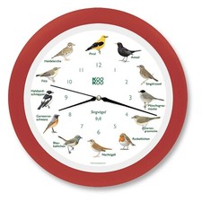 KOOKOO Wanduhr Singvögel Funk