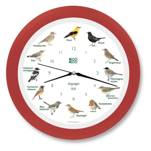 Kookoo wanduhr singvögel funk - singvögel,