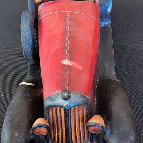 Vintage dekofigur rennwagen - vintage,