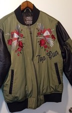Top Gun Bomberjacke Original MA-1 Keep Em Flying Okinawa Japan Gr.M Selten
