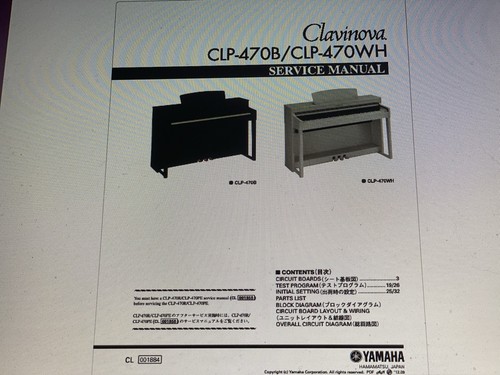 Yamaha clp 470b service manual - clp-470b,