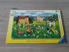 Bauernhof Tiere Ravensburger Puzzle 15 Teile Rahmenpuzzle ab 3 Jahre