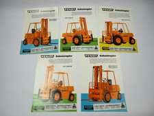 5x Prospekt Fendt DFG TFG 2500 3000 Gabelstapler Technische Daten 1979