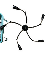 50er KRONLEUCHTER XXL CHANDALIER Spinne Spider SPUTNIK tütenlampe, VINTAGE