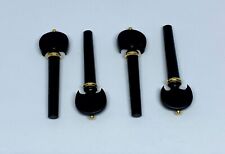 Violine Stimmwirbel,Barock Stil,Ebenholz,Lebensgroß 4/4, 1 Set Mit 4