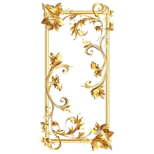 Goldene blumen pvc - blumen,