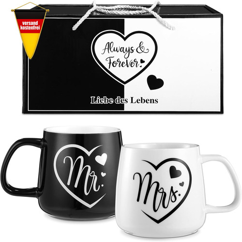 Kaffeebecher paar keramik 350 - kaffeebecher,