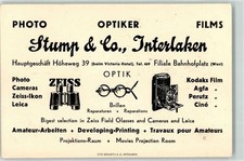 13908004 - Interlaken Werbung Stump & Co Photo Cameras Zeiss-Ikon Leica