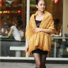 Gestrickte Nerz Wickel Mode