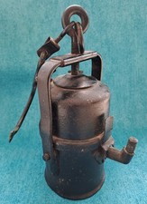Grubenlampe Alte Bergbau Lampe Karbidlampe Karbid Bergmann Vintage  miner's lamp