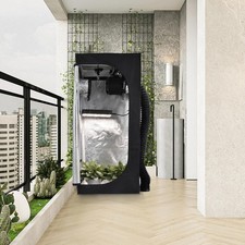 Growzelt Komplett Set Growbox Gewächshaus Pflanzenzelt Growzelt System Anbauzel