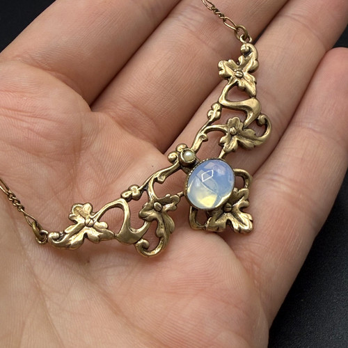 Jugendstil gold double kette - jugendstil,