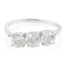 Trio Grüner Amethyst Silber