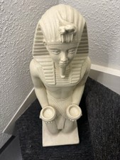 Büste Figur Statue Tutanchamun Pharao Antike Dekofigur Ägyptische Stuckgips