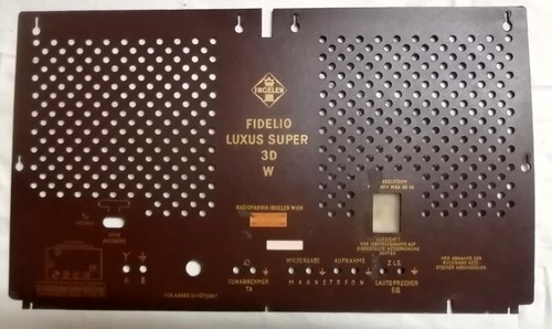 Röhrenradio rückwand ingelen - röhrenradio,