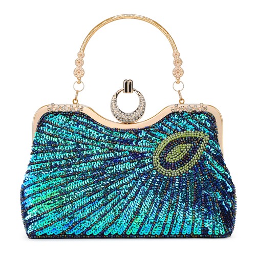 Damentasche abendtasche pfau - damentasche,