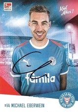 Michael Eberwein. Holstein Kiel. 2019/20. Original signierte Autogrammkarte.