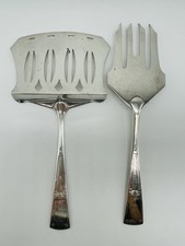 Tolles WMF Vorlege Besteck Pasteten Gabel  + Gabel Versilberung ANTIK um 1900