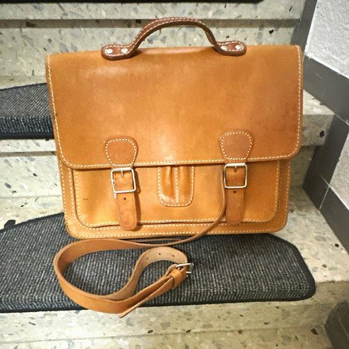 Leder aktentasche braun mit - aktentasche,