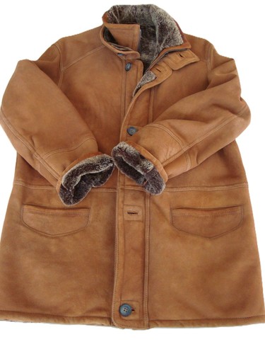 Moderne herren lammfell - herren, lammfell-jacke