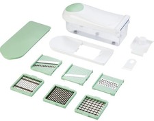 LIVARNO home Multifunktionsschneider-Set 6 Einsätze mit Edelstahlklingen Raspel