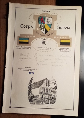 Corps suevia freiburg wappen - freiburg,