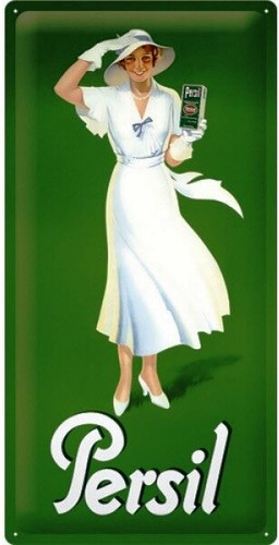 Blechschild persil dame in - blechschild, "persil
