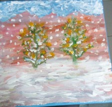 Acrylbild auf Keilrahmen