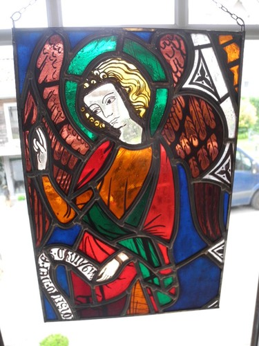 Bleiverglasung engel glasbild - bleiverglasung,