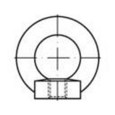 TOOLCRAFT 109394 M10 Ringmuttern Muttern