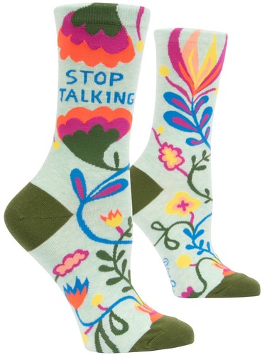 Blue stop talking - -,
