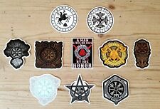 Aufkleber Valknut Vegvisir Runen Thorshammer Raben Odin Götter Wikinger S3