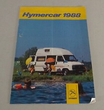 Prospekt / Broschüre Hymercar 2 & 3 auf Fiat Ducato Stand 1988