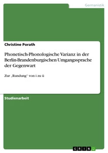 Phonetisch-Phonologische
