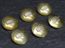 6 x Uniform Livree Knopf Graf