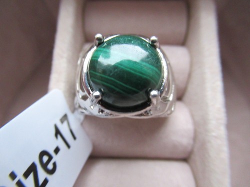 Malachit ring messing - malachit,