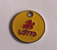 Einkaufswagenchip Lotto Toto,Wetten,Geld,Tippen,Glücksspiel,Sachsen,Glück