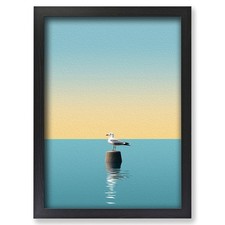 Gerahmte Möwe Minimalismus