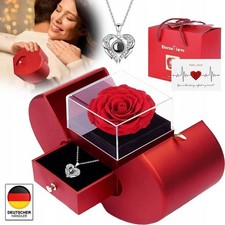 Ewige Echte Rose mit Herz