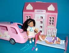 %**Mini Baby Born Hospital,Krankenwagen,14cm Ärztin,Junge mit Sportverletzung**%